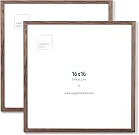 Vista 21 de Opposite Wall - Portarretratos de madera de roble macizo oscuro de 16 x 20 pulgadas - Ligero, versátil e inastillable - Póster o marco de fotos