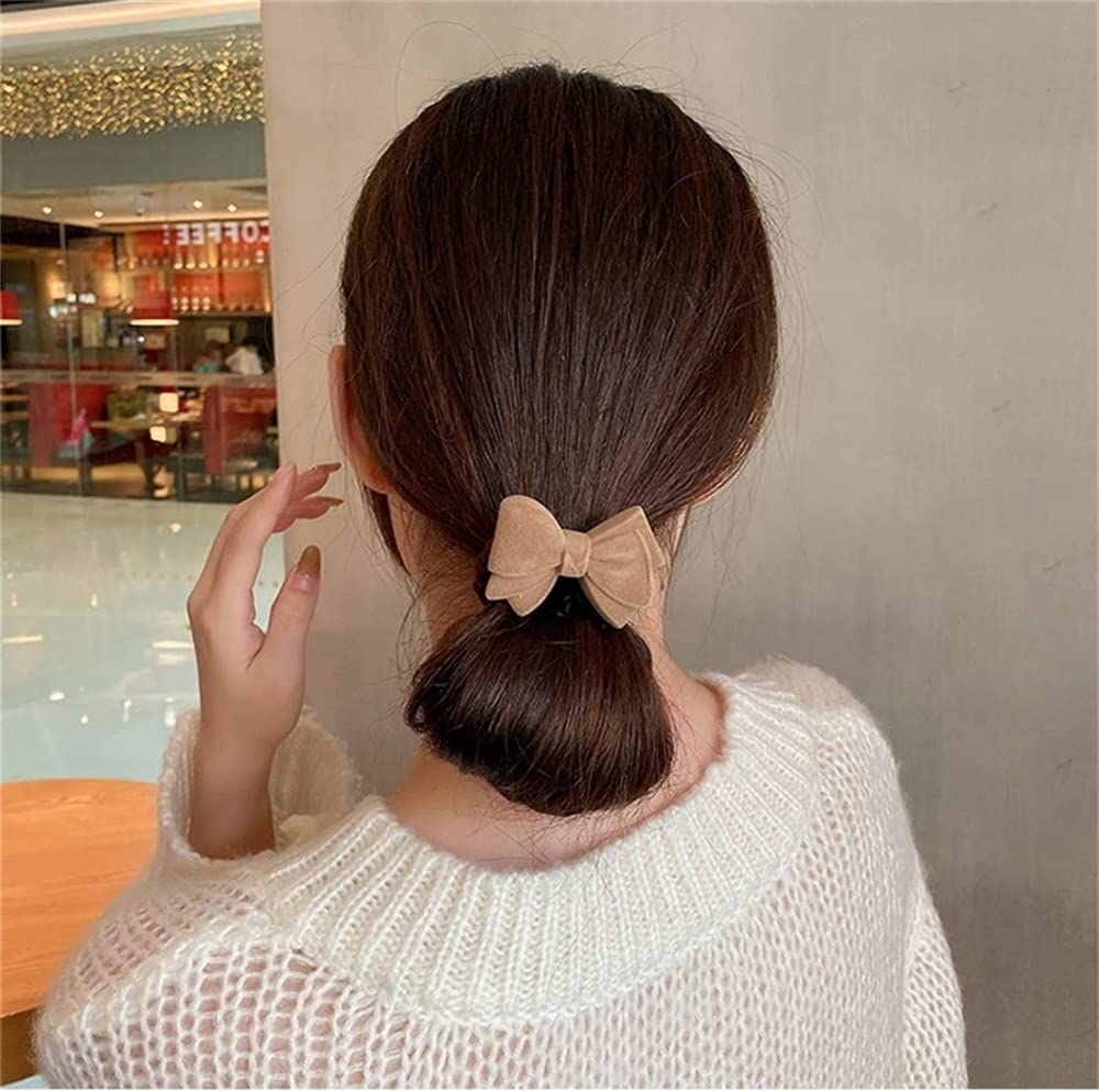 Feste Elastici Capelli Peluche Fiocco Velluto Di Cavallo Corda Per Capelli Per La Testa Anello Ragazza Accessori Per Decorazione Eleganti