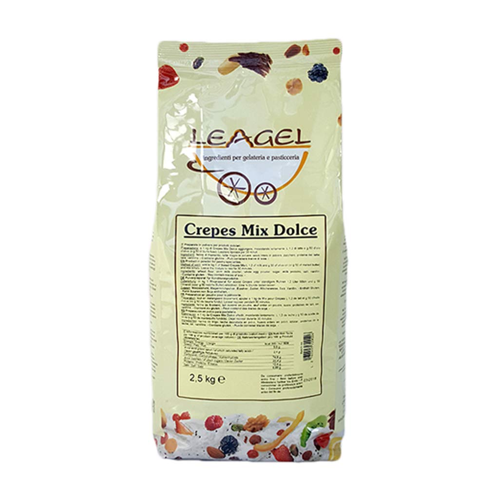 Crepes Mix Dolce Preparato in Polvere Leagel - 2,5 Kg -