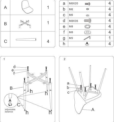 Miniatura 24 de CangLong - Silla de respaldo y asiento acojinado para silla, comedor. Marrón oscuro,Negro -,Mesa gris claro + 4 sillas marrón oscuro