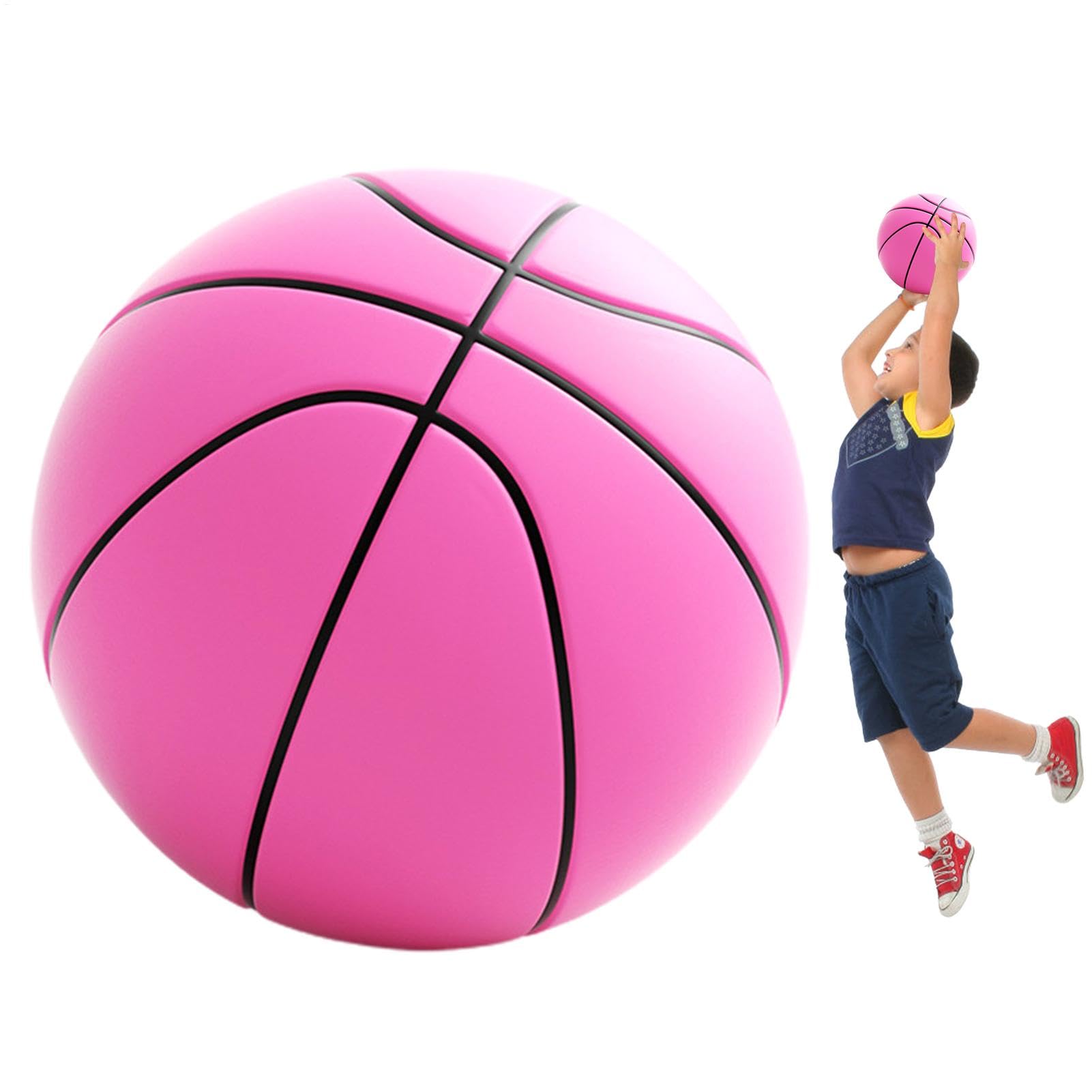 Foam Basketball: Silent Basketball, Silent Ball | Silent Training Ball, PU Basketball Ball, Silent and Shiny Basketball Ball for Practice