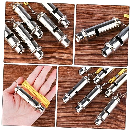 Set de 3 silbatos de emergencia de acero inoxidable miniatura 7