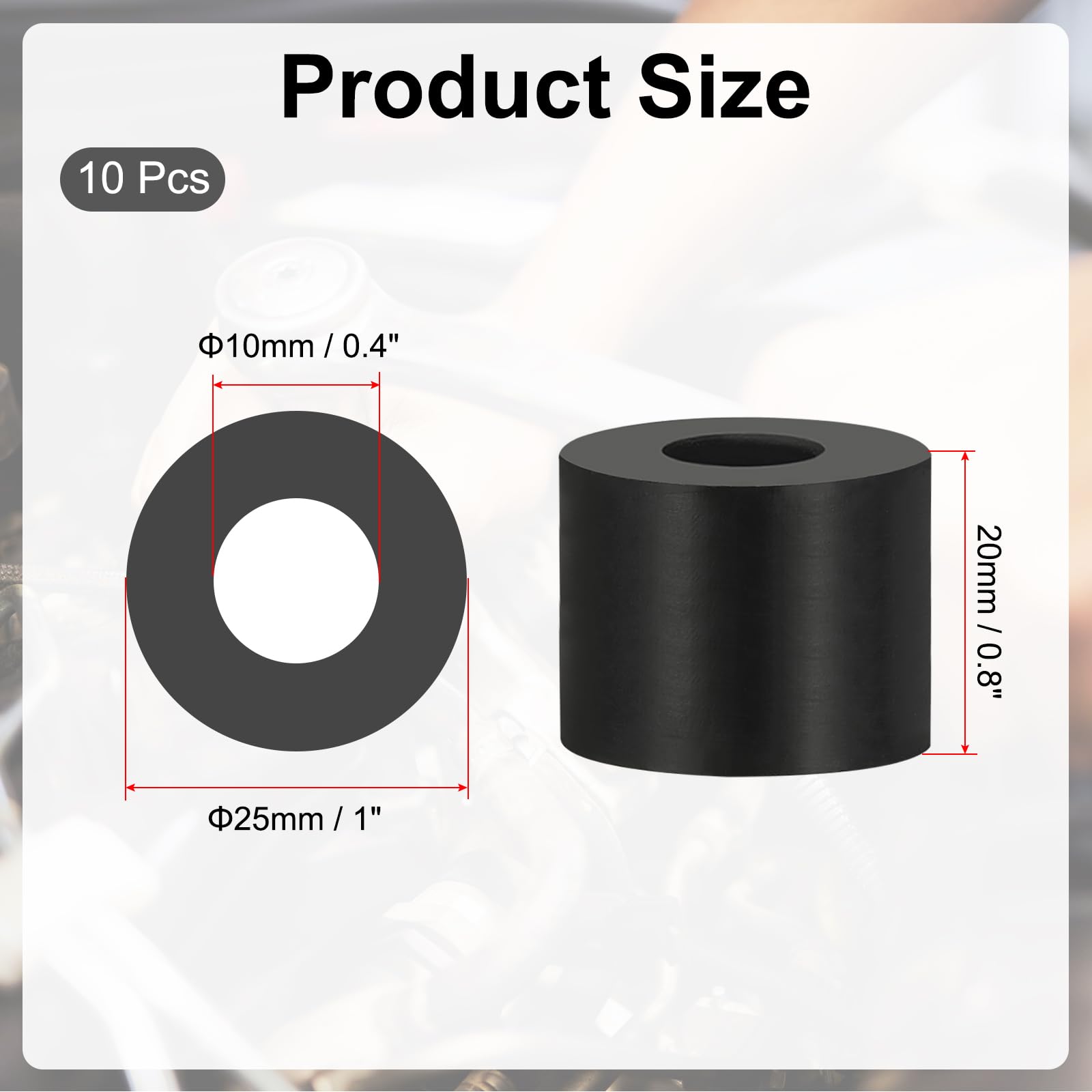 PATIKIL Multi Purpose Rubber Spacer - Image 2