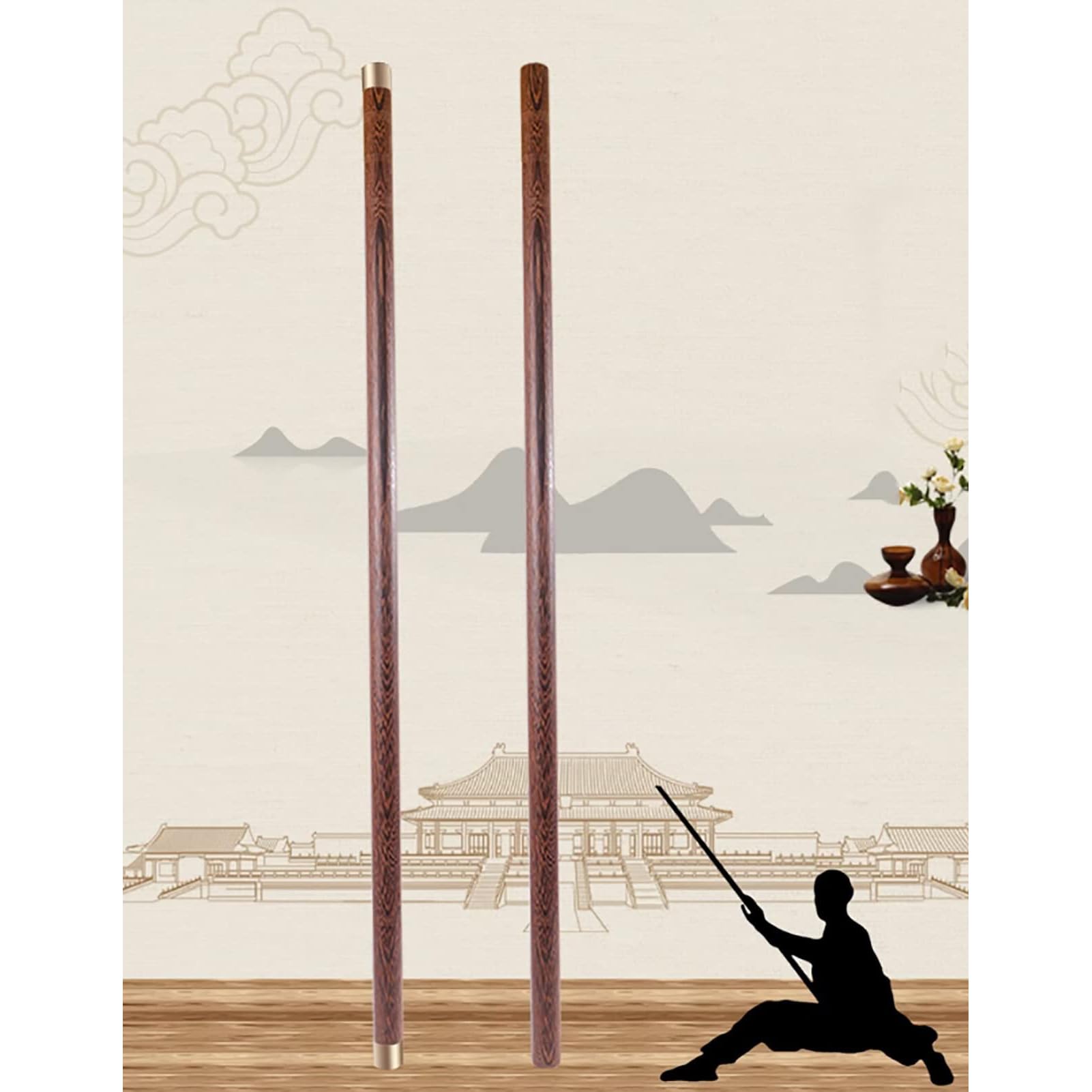 SenhE Bâton De Fitness Tai Chi, Bâton De Posture Martiale Qigong Portable, Pour Arts Martiaux/équipement D'entraînement De Kungfu Détachable Pour Personnes âgées Et Débutants