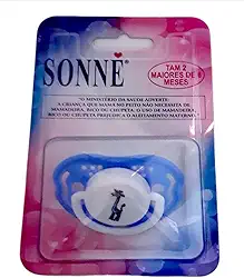 Chupeta Big Bico ANATÔMICO Silicone Girafa T2 Azul