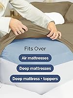 Vista 458 de Extra Deep Pocket Split King Sheets - 5 Piece Breathable & Cooling Bed Sheets - Hotel Luxury Bed Sheet Set - Soft, Wrinkle Free & Comfy - Easily