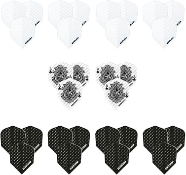 Harrows Dimplex Dart Flights | 10 x sets Darts Flights 30 Flights Total I 100 Micron Dart Flights I Premium Extra Strong Made in UK I Professional Darts Accessories