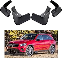 Vista 1 de Guardabarros de coche con aletas de barro compatibles con Mercedes-Benz GLC 300 AMG-Line 2016-2019, AMG GLC 43 (modelos con estribos)