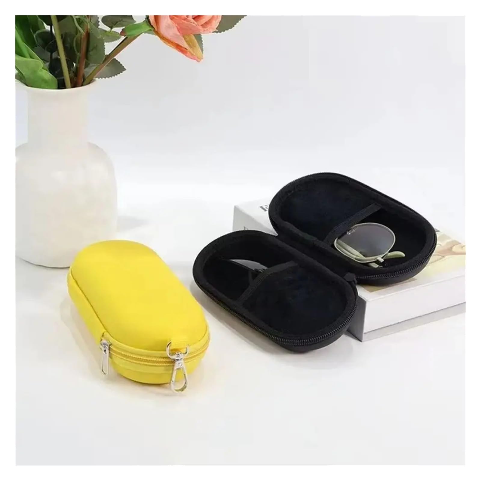 Estuche Doble para Gafas Estuche rígido for gafas dobles, almacenamiento portátil for de sol duales