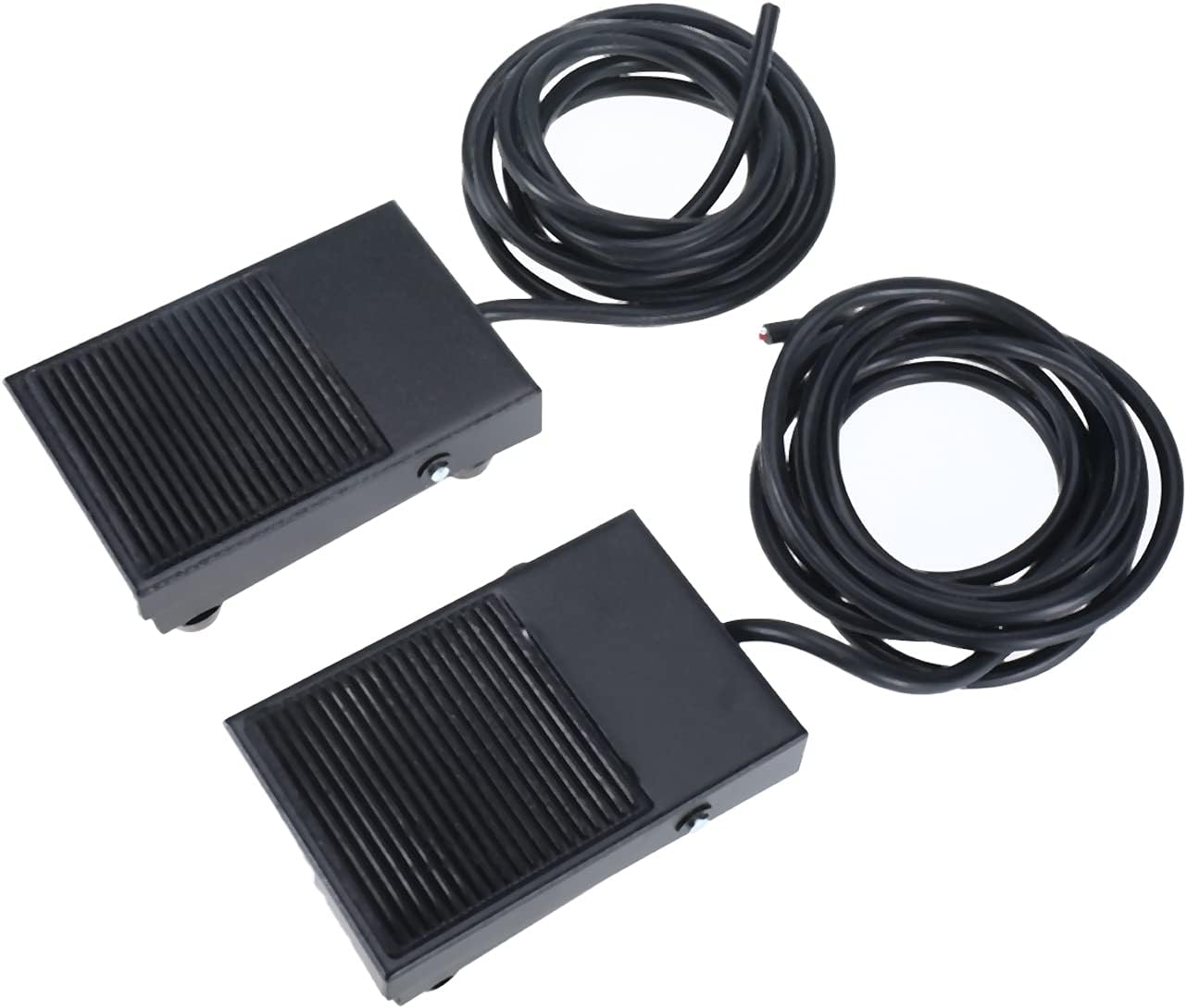 2 Pack Foot Switch, 10A 250VAC Nonslip Momentary Foot Pedal Switch SPDT NO NC with 6.5FT Cable