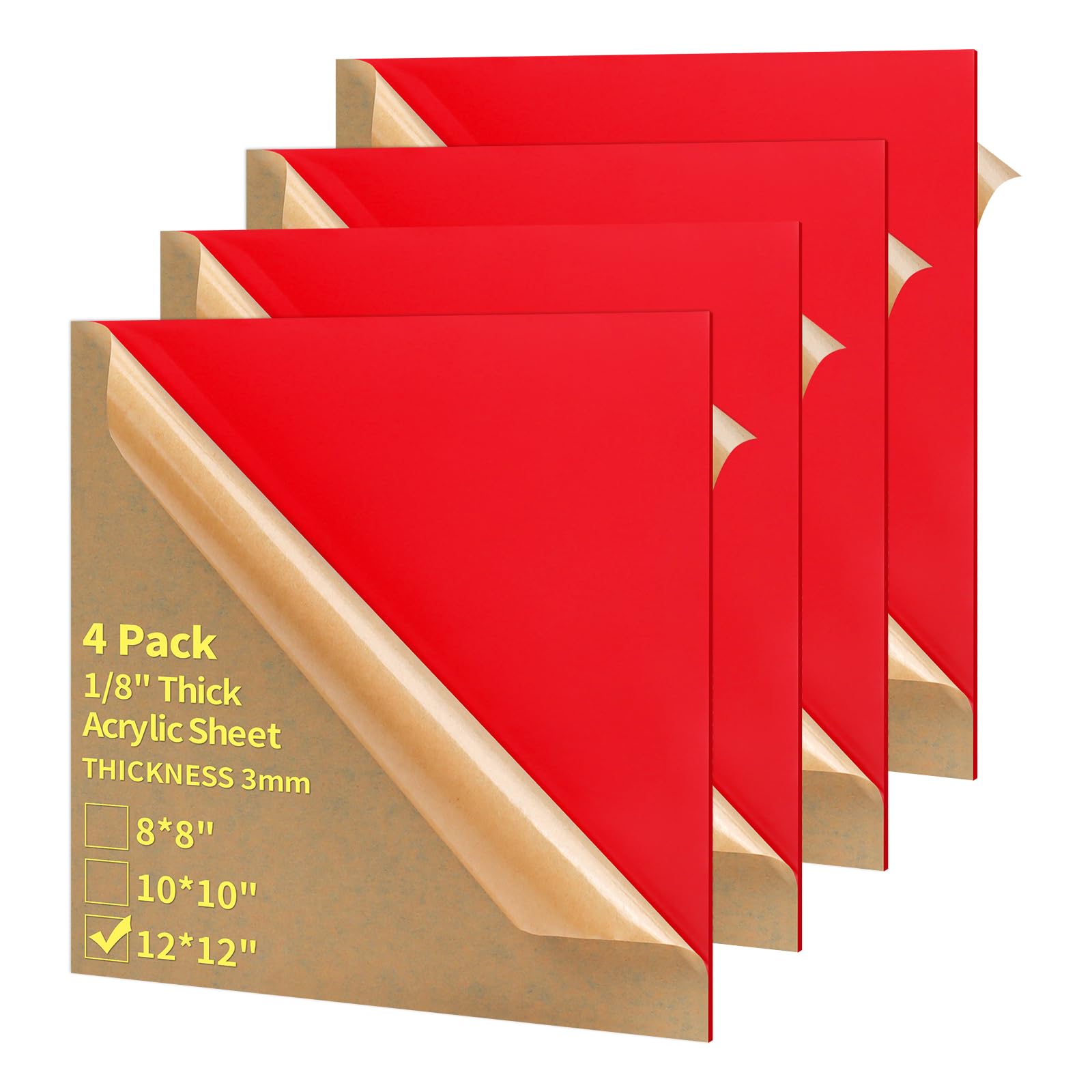 Acrylic Sheets - 4 Pack 12x12 Blue -30