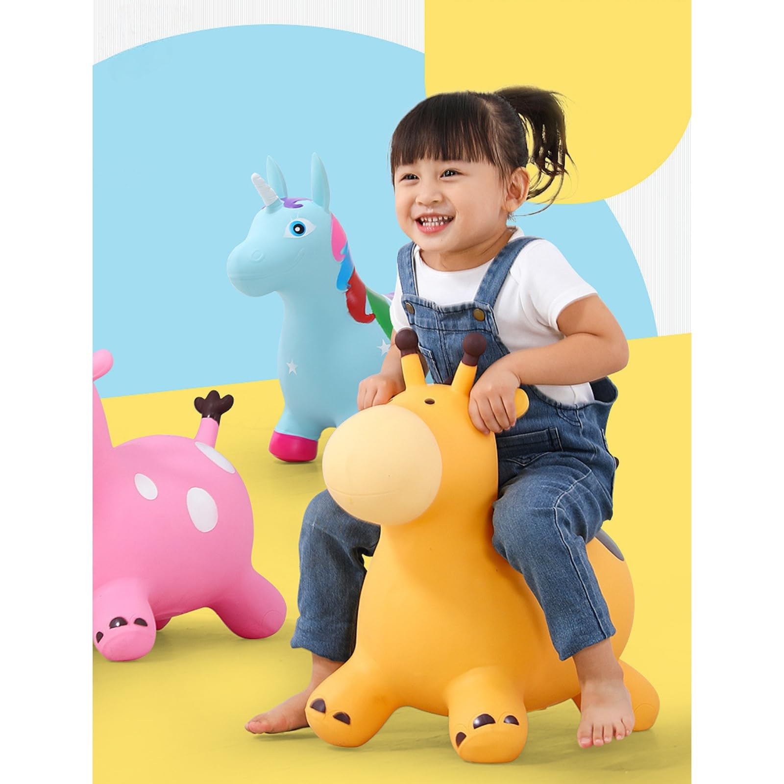 Amazon.co.jp: PSEKQ ジャンピングホースベビー子供用おもちゃ 大人も
