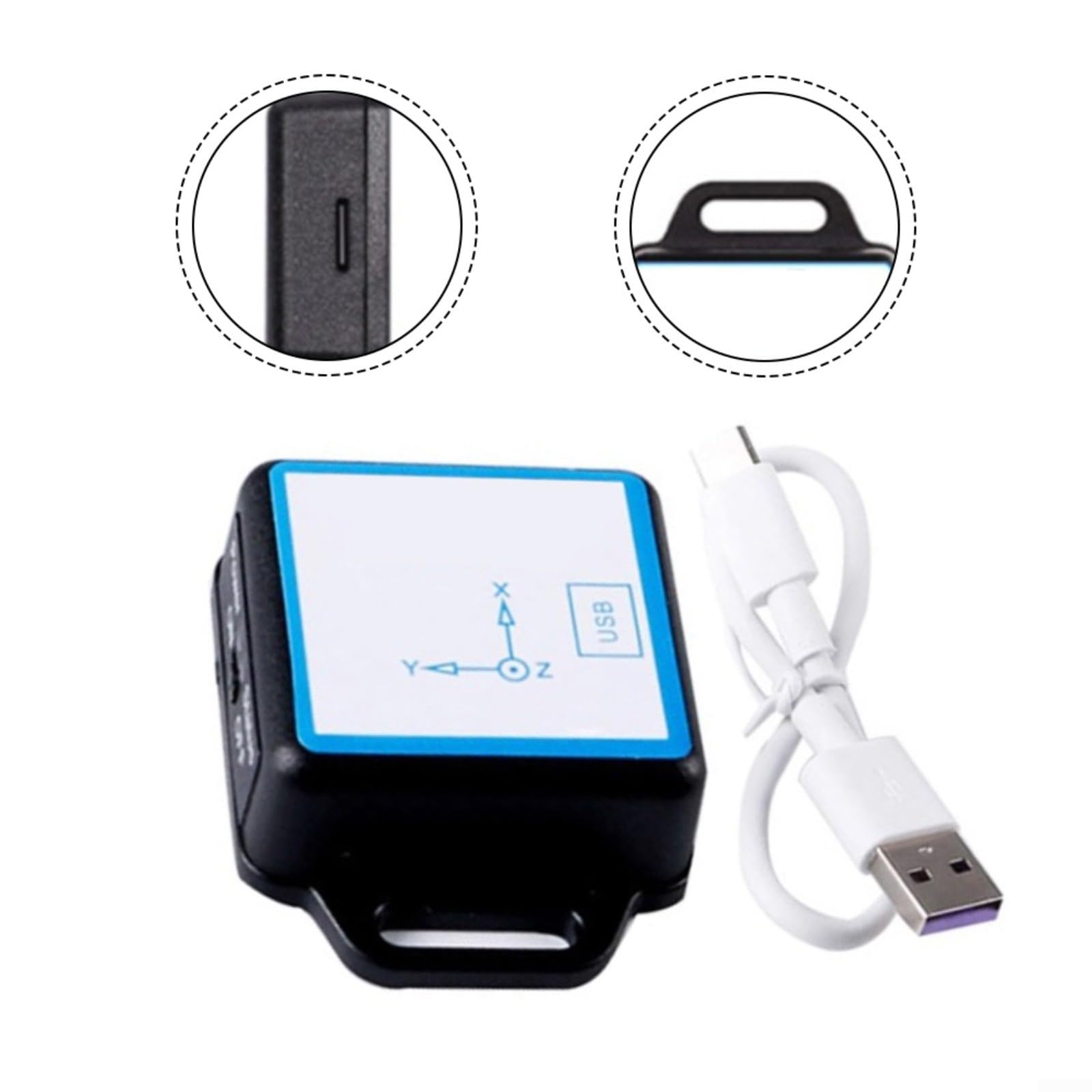 Sensor de giroscopio de acelerómetro de 9 ejes BWT901CL con 2.0 USB, ±16g ±2000°/s, precisión de 0.05° para monitoreo de actitud de vibración industrial (BWT901CL)