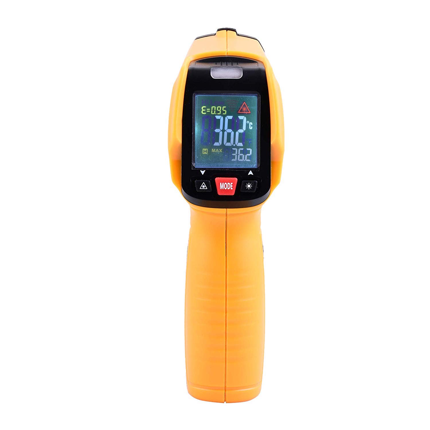 PAXMAX Industry Non-contact Digital Laser Infrared Thermometer with Back light LCD Display,Max/Min Mode,(-122℉~1022℉/-50°C to +580°C),Multicolor LED Display (B079W4VJ8S) Amazon Price History, Amazon Price Tracker