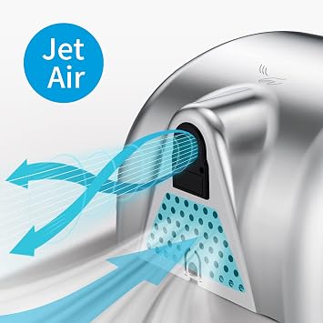 anydry Commercial Hand Dryer Heavy Duty Stainless Steel 10-15s High Speed
