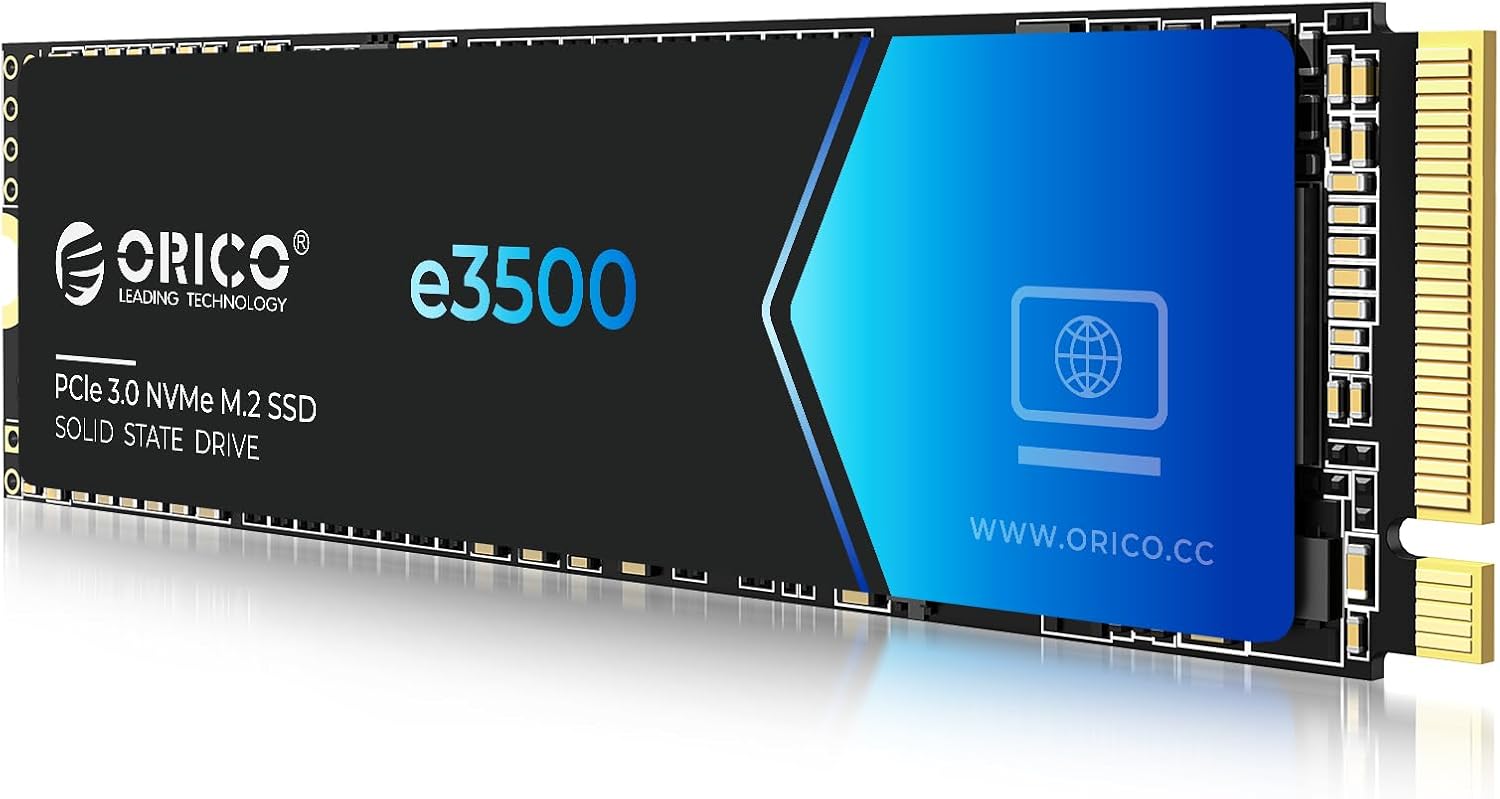 ORICO 2TB NVMe SSD PCIe 4.0- Up to 7400MB/s, M.2 2280 PCIe 4.0X4 Internal Solid State Drive, Fast Heat Dissipation, Compatible with macOS Windows for Gamers and Creators-e7400