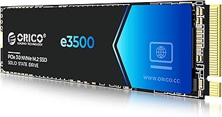 ORICO SSD M.2 NVMe 512 GB, PCIe Gen3x4, até 2800 MB/s de Leitura e 1300 MB/s de Escrita, Unidade de Estado Sólido Interna 3D NAND SLC, Compatível com Laptops e PCs