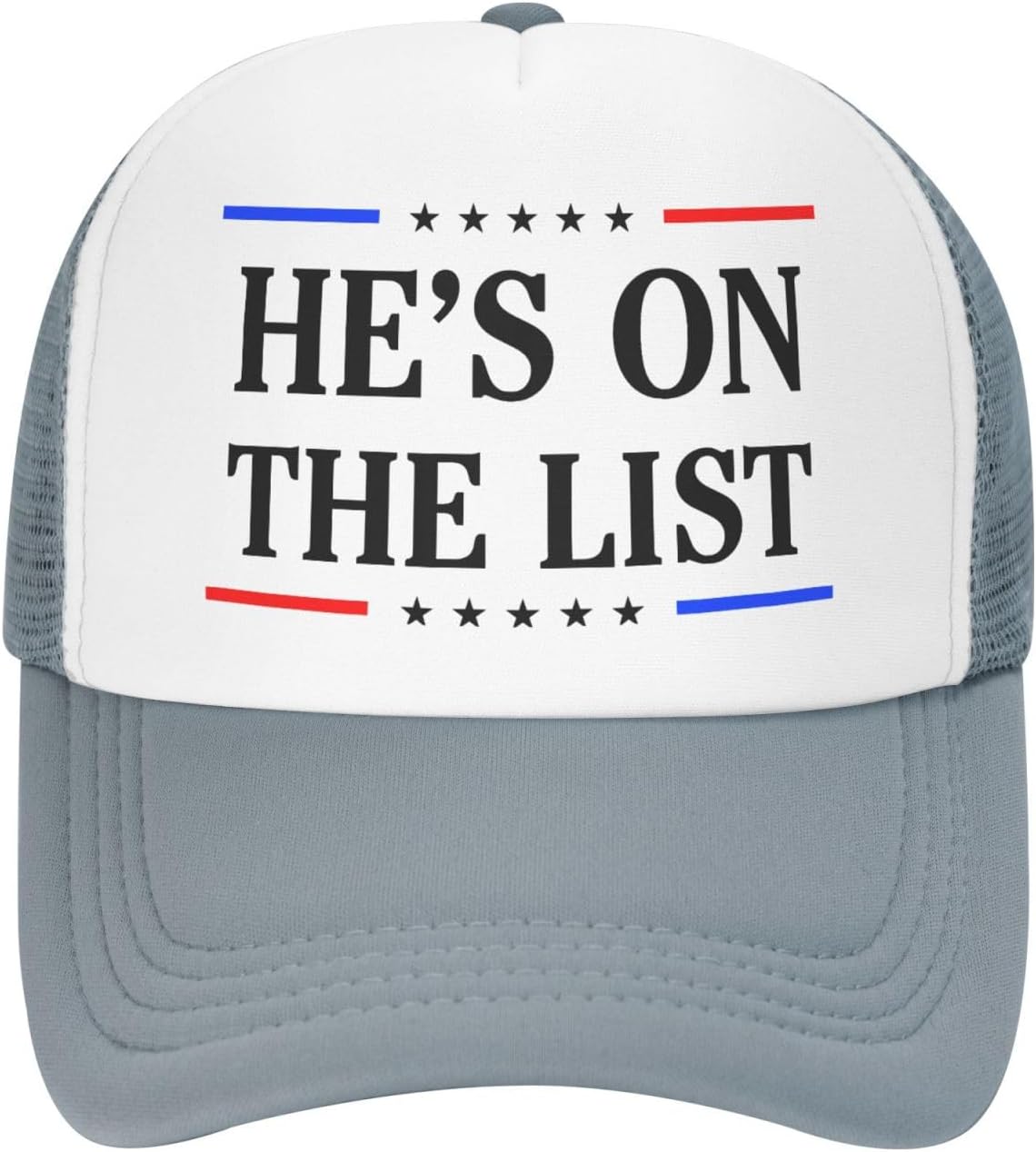 He’s On The List 2025 8647 Mesh Hat Men Women Baseball...
