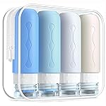 Gemice Travel Bottles for Toiletries Tsa Approved Travel Size Containers BPA Free Leak Proof Travel Tubs Refillable Liquid Travel Accessories for Cometic Shampoo and Lotion Soap, Blue
