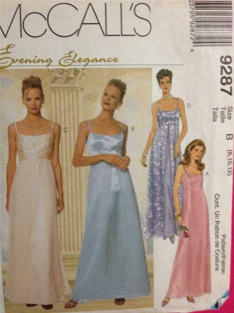 McCall'sMcCall's 9287A Sewing Pattern Misses Evening Elegance Dress and Scarf Size 6-10