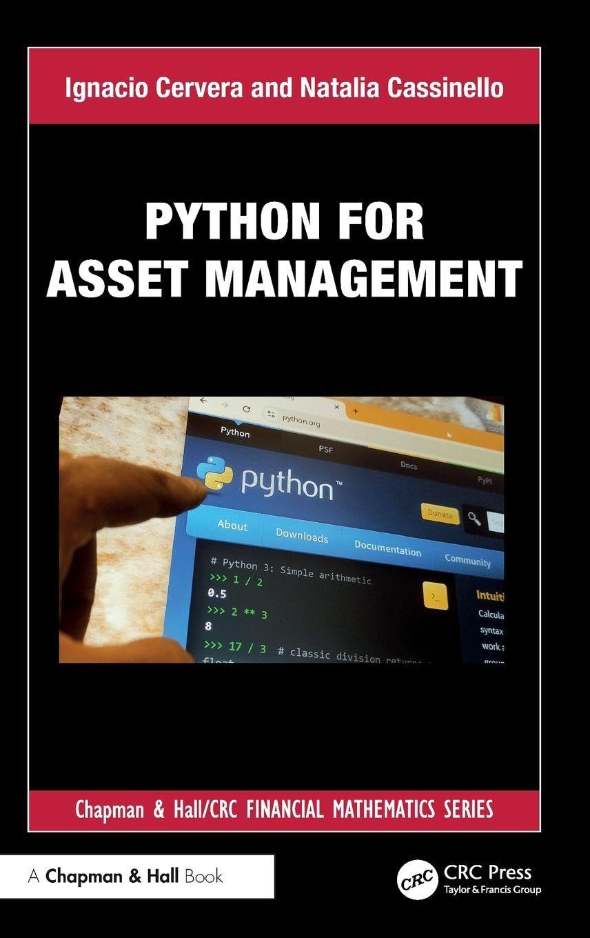 Python for Asset Management (Chapman and Hall/CRC Financial Mathematics Series)