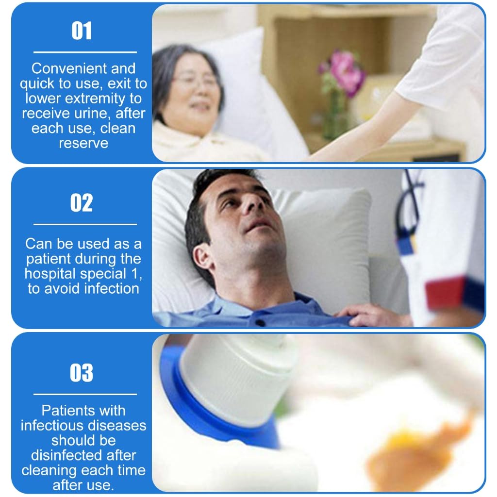 Bedpans for Elderly,Heavy Duty Bed Pan Female Urinal for Bed Bound Patients