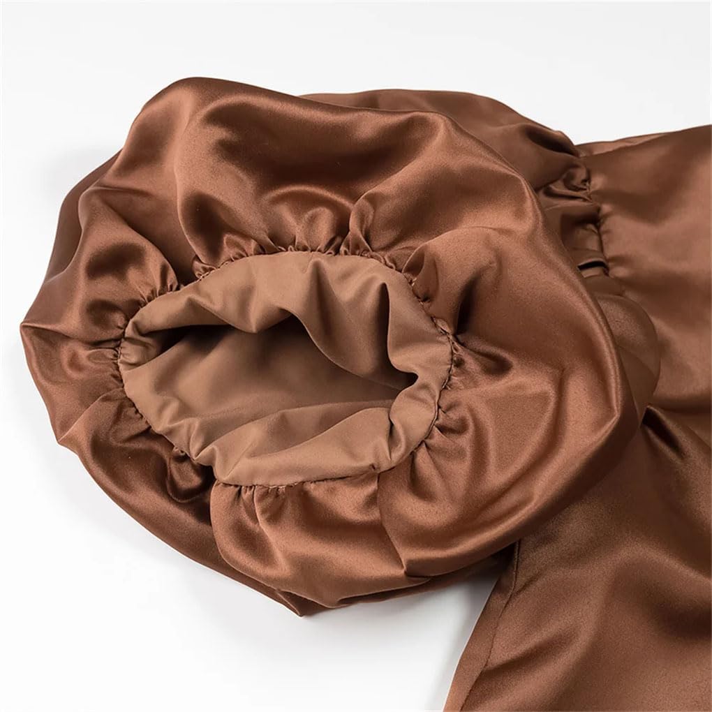 Women's Puff Sleeve Round Neck Button-Decorated Top