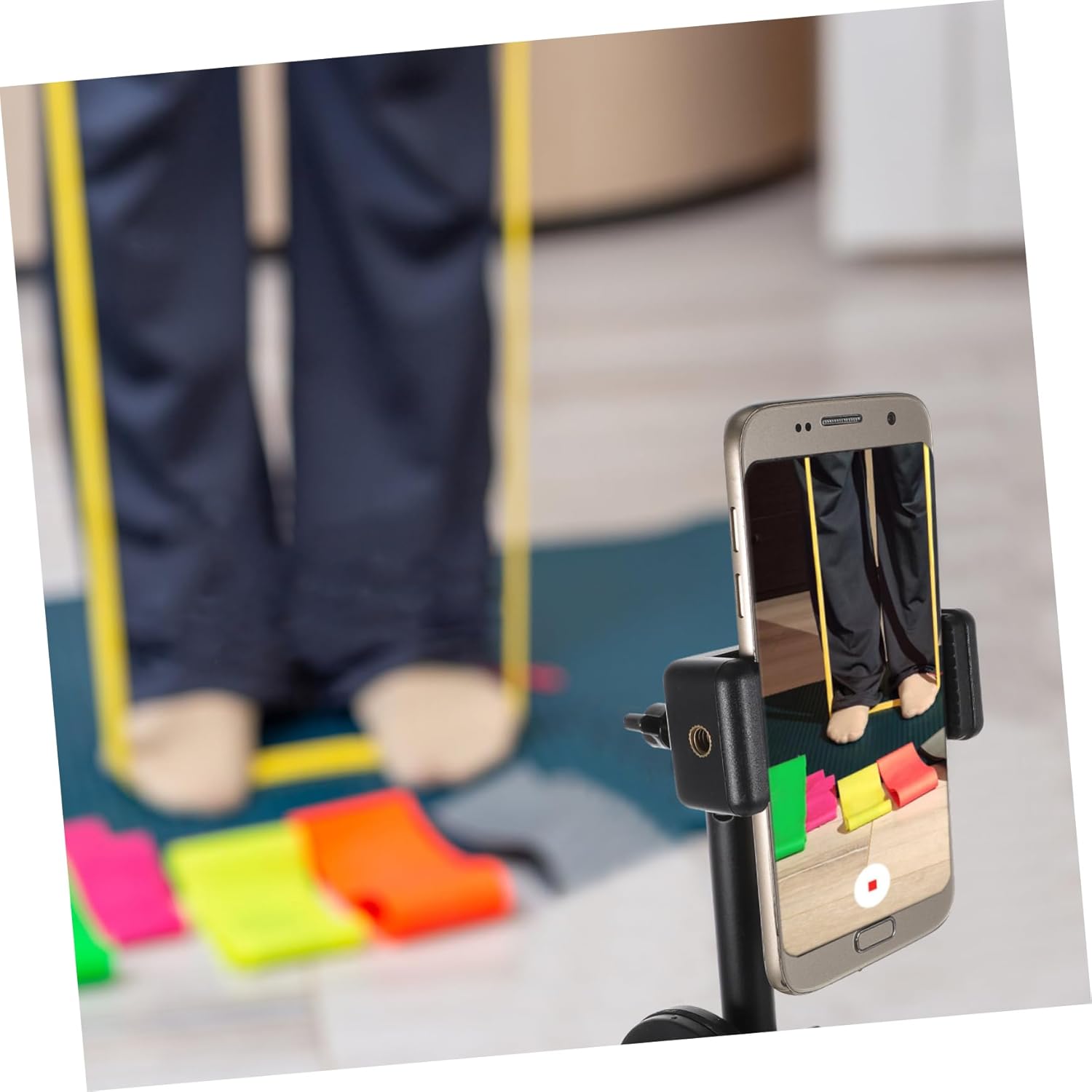 Adjustable Mic Stand with Phone Mount Rotating Desk Mic Holder for Streaming Gaming and Live Broadcasting Versatile Height and Angle Adjustments for Microphones