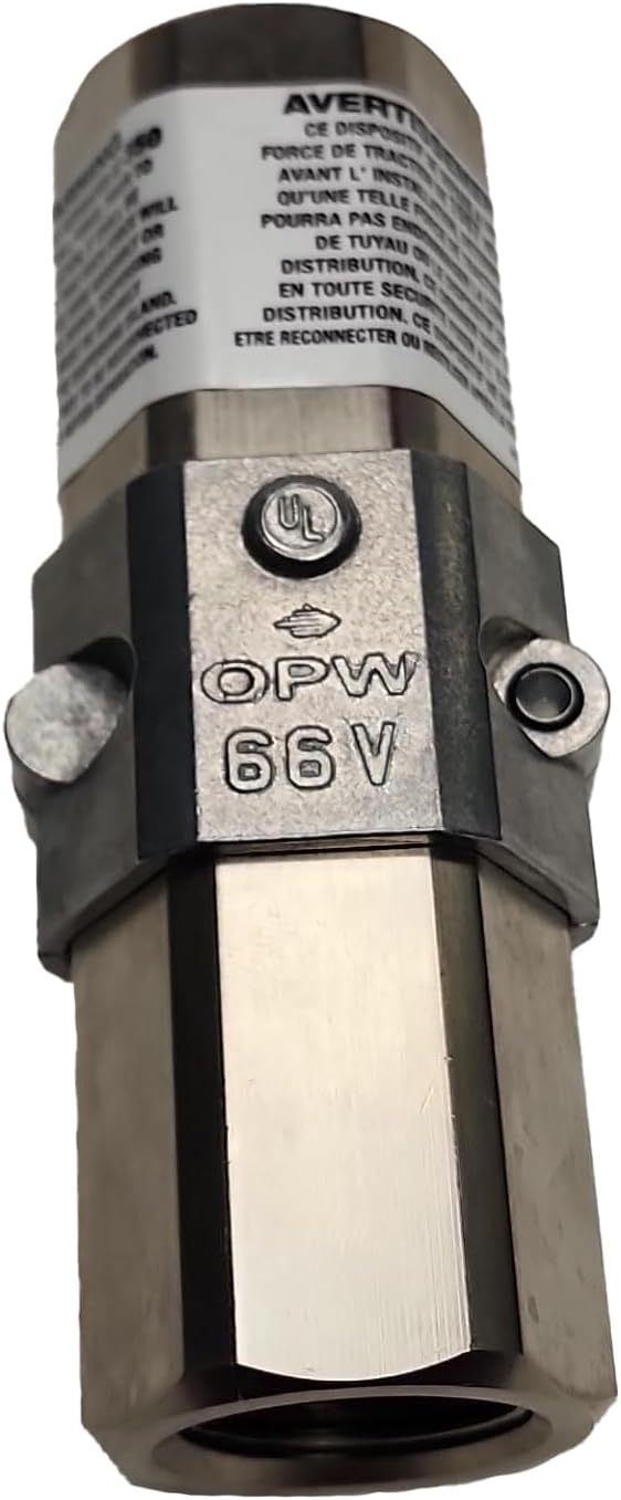 66V-0492 3/4" NPT Breakaway Valve, Alt. Fuel