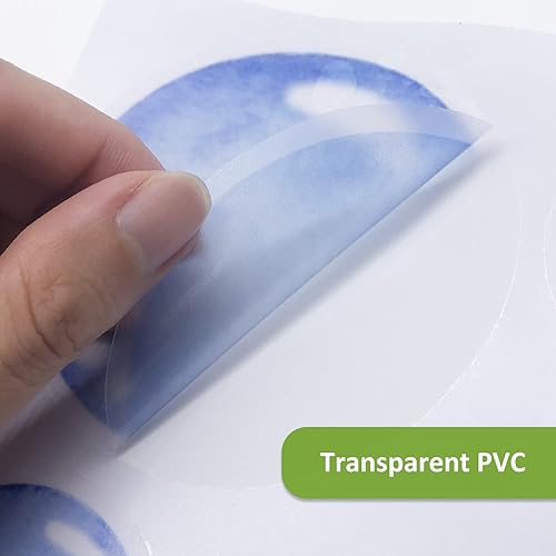 Miniatura 5 de funlife Calcomanías de pared de acuarela para despegar y pegar, calcomanías de pared de animales marinos, calcomanías de pared bajo el mar