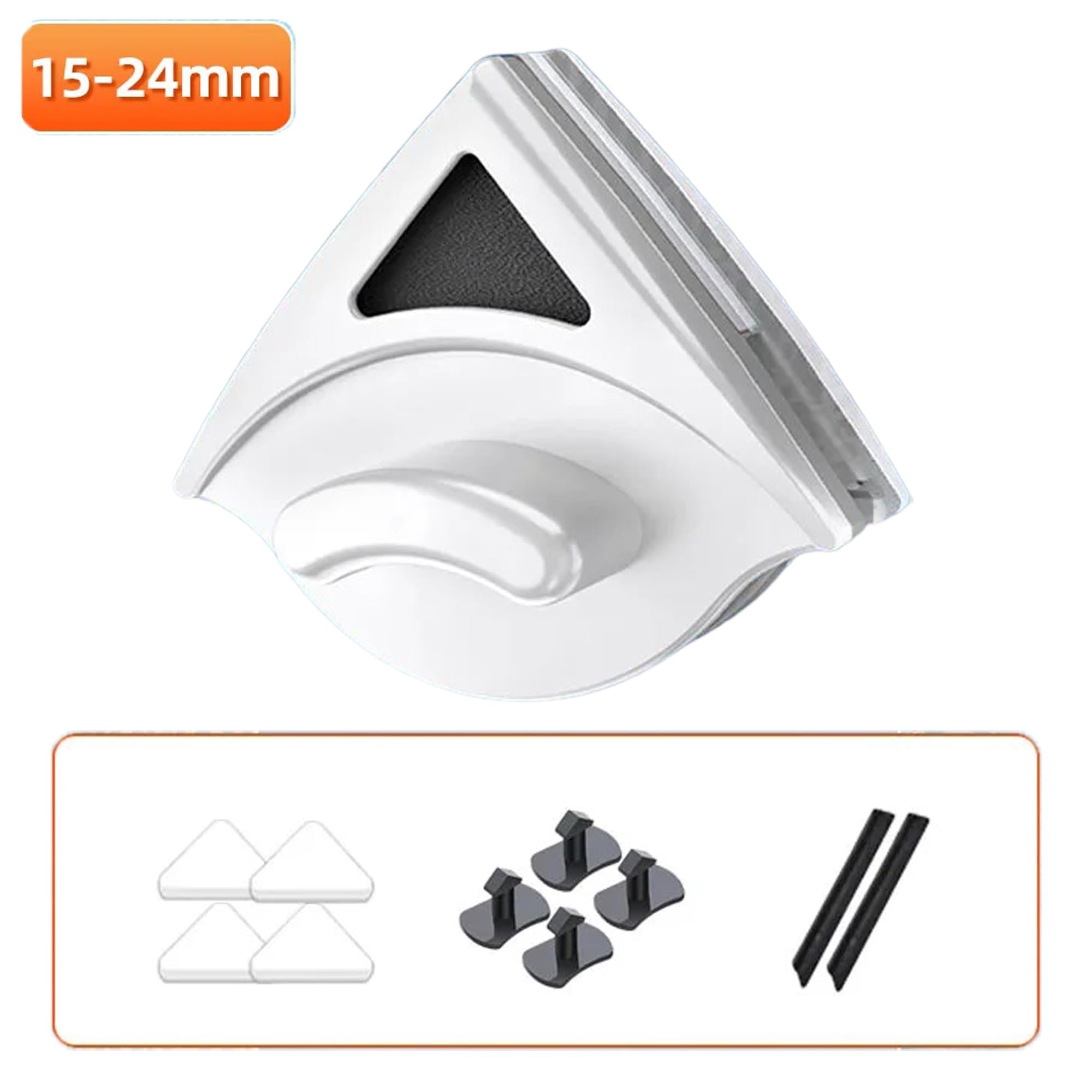 Pulitore magnetico per finestra a doppia faccia 15-24 mm