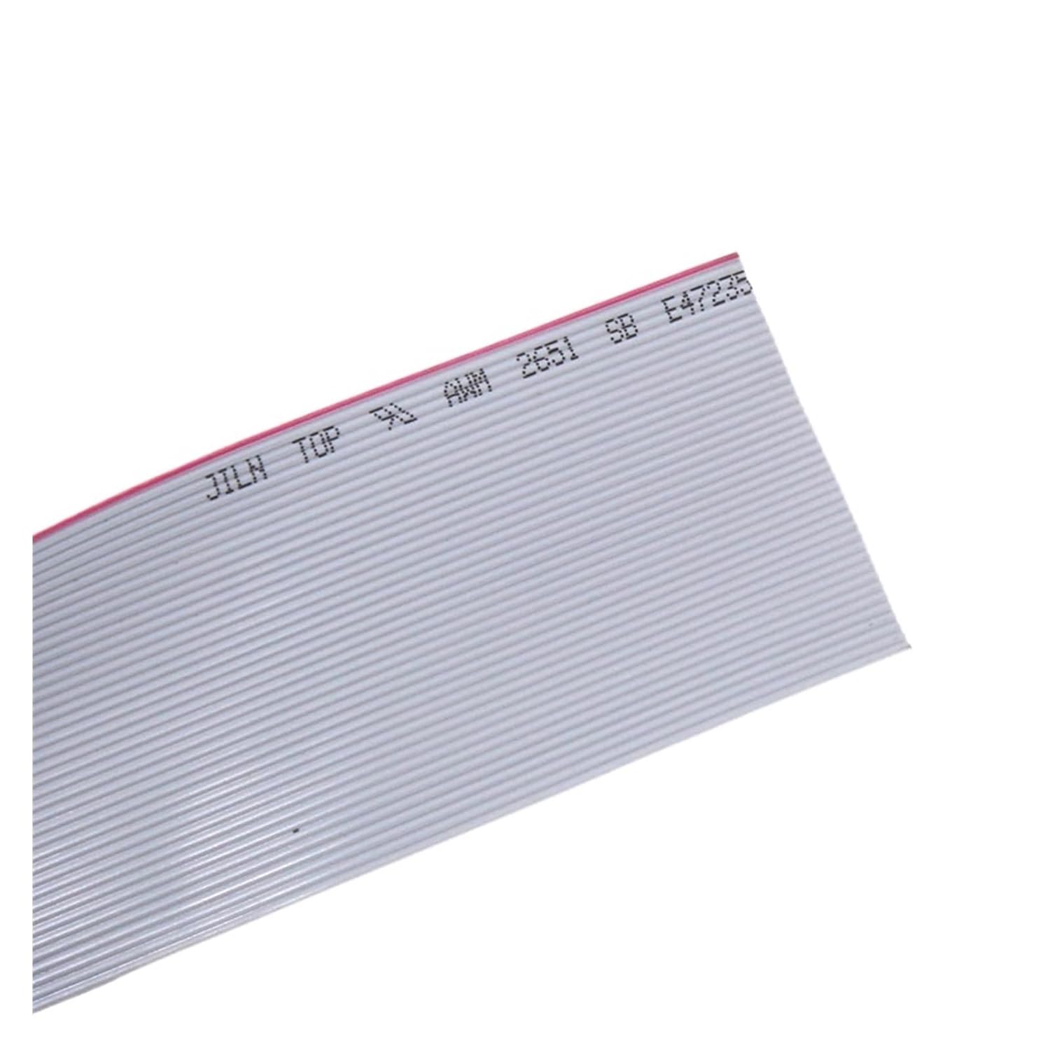 10Meter 1.27mm spacing 8P 10P 12P 14P 16P 20P 26P 30P 40P Grey Flat Cable FC-8 10 16 28AWG The Wire,for IDC FC 2.54MM Connector(10Meter 40pins)