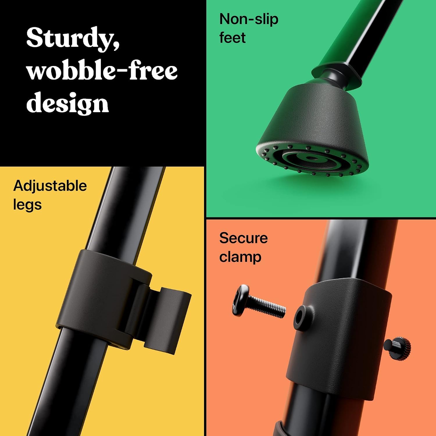 T-Sign 17 to 66 Inch Heavy Duty Easel Stand - Adjustable Metal Tripod Art Easel for Painting and Display Portable Canvas Stand with Carrying Bag for Artists Tabletop and Outdoor Use Black 1 P product thumbnail 7