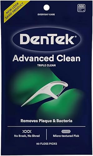 Miniatura 2 de DenTek Triple Clean Advanced Clean - Púas de hilo dental (90 unidades, 5 unidades)