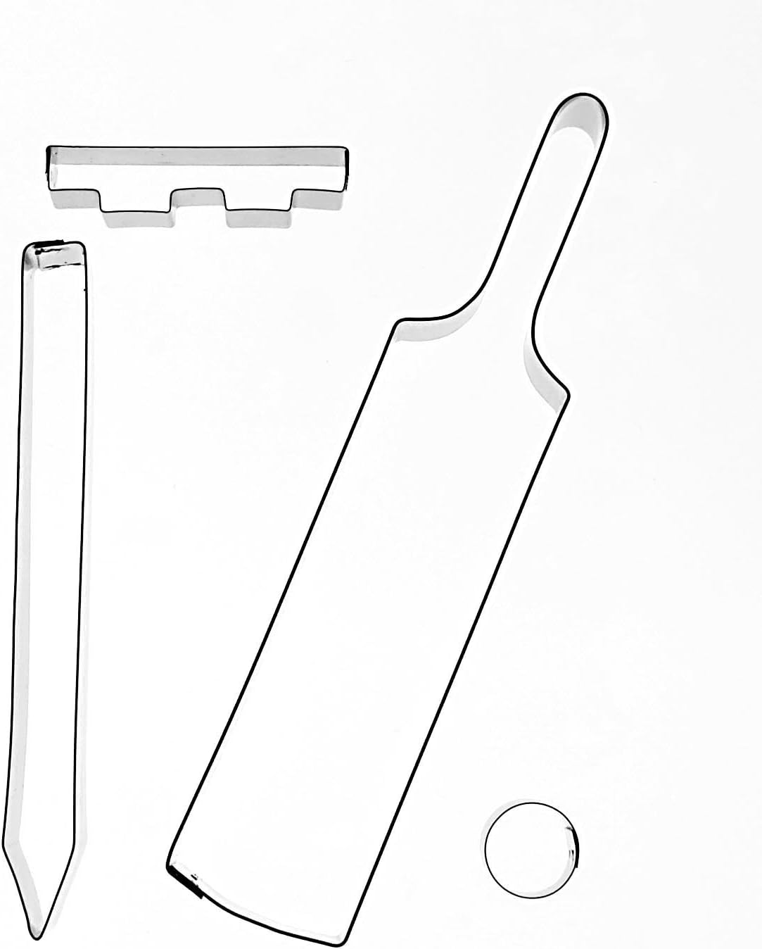 Sugarcraft & Cake Decorating Cutters - Cricket Set -For Novelty Celebration Cakes