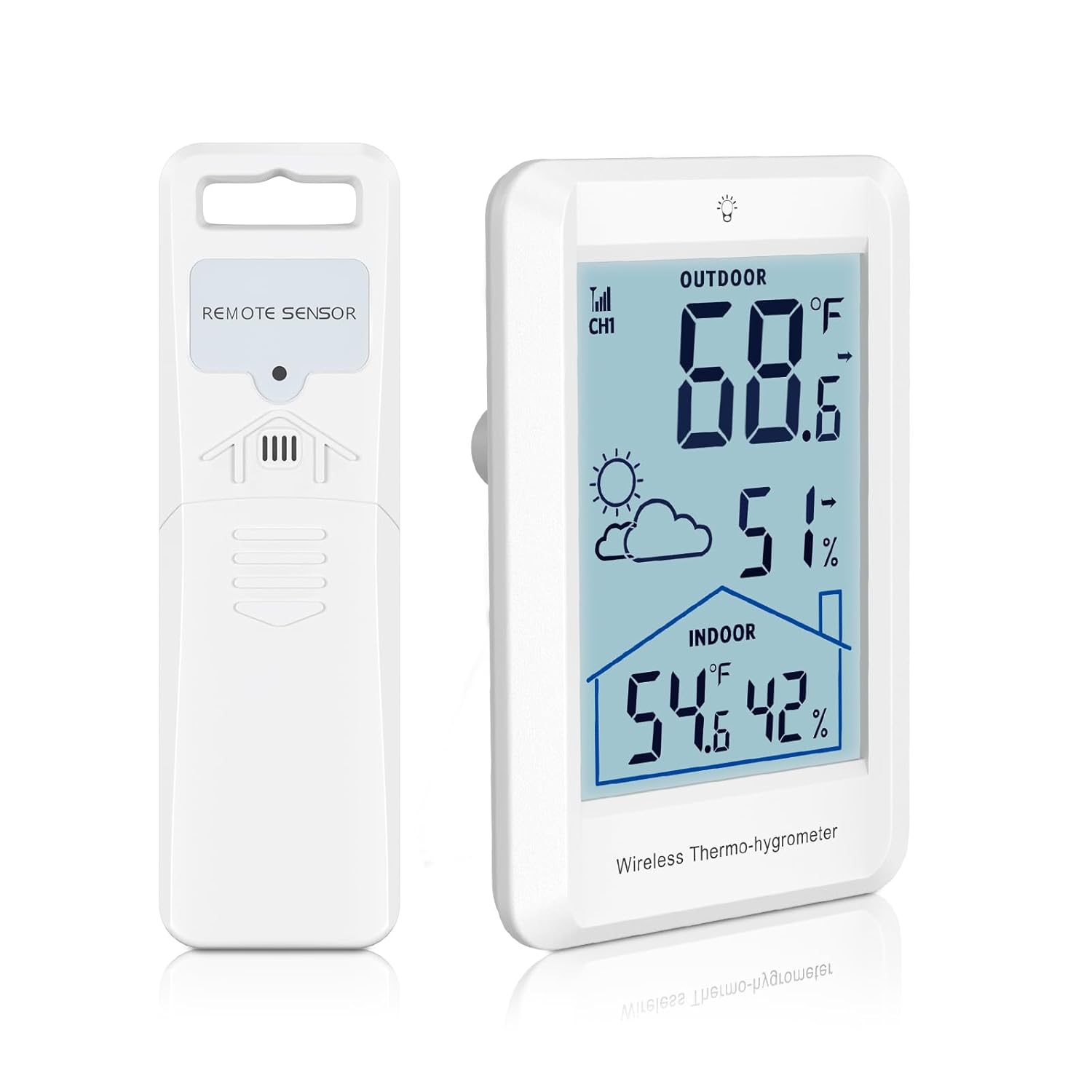KeeKit Wireless Weather Station, Indoor Outdoor Thermometer
