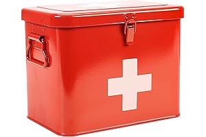 2-Tier First Aid Tin Box – Emergency Tool Set