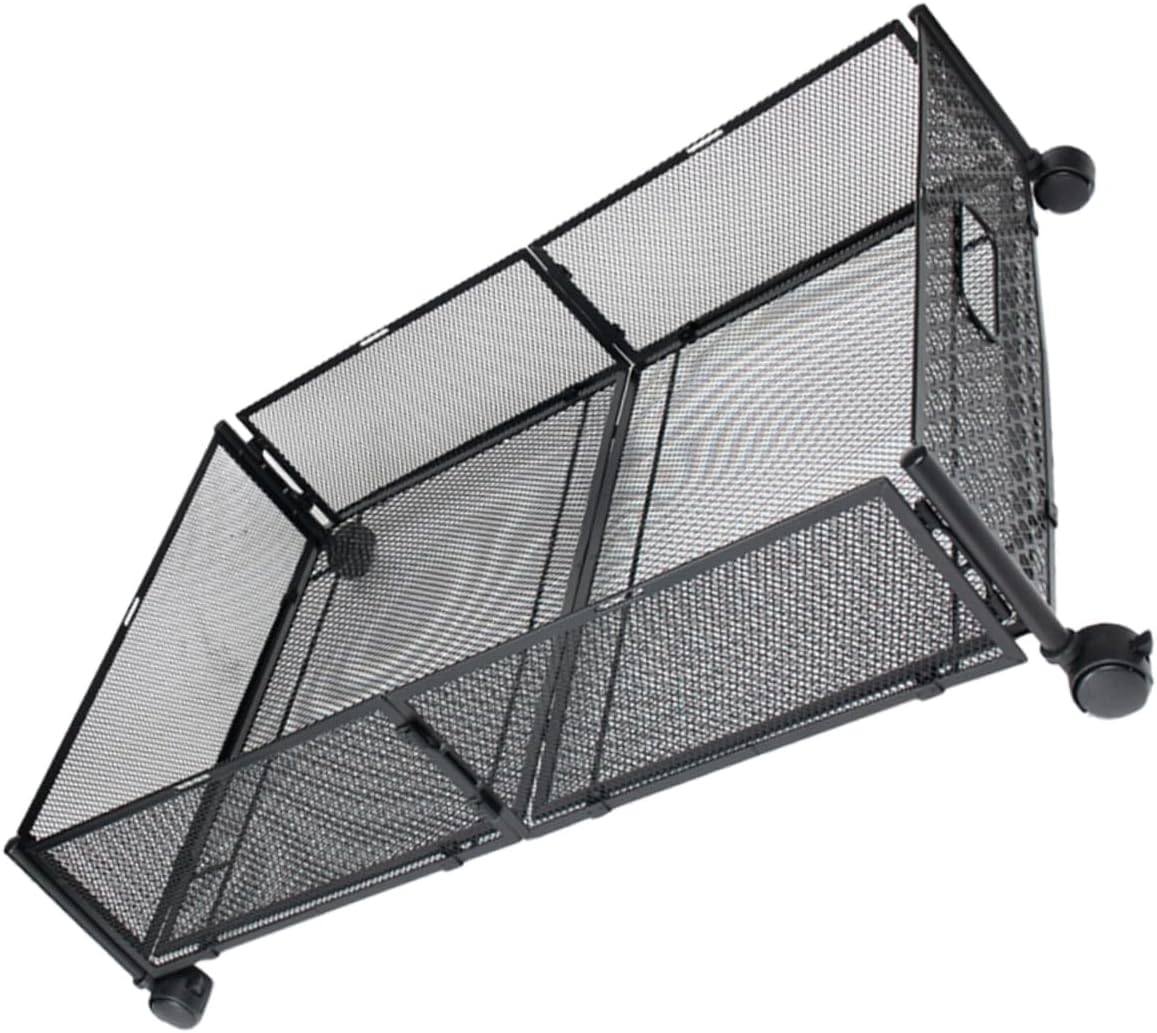 PRETYZOOM Under Bed Storage Organizer Foldable Storage Bin with Wheels Multi Purpose Container for Space Saving Organization Under Bed Stackable