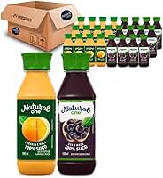 Pack 24 UN Suco Natural One 100% Natural, Uva e Maçã e Laranja e Maçã, 180ml por Unidade, 24 Unidades