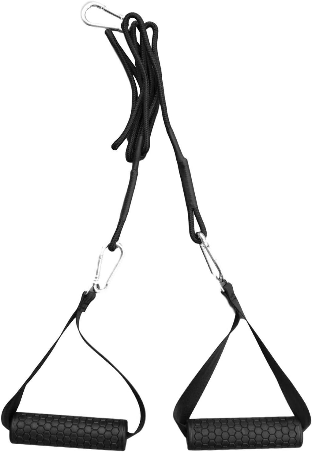 Amazon ジム プルダウン ハンドル トライセップ ロープ ケーブル アタッチメント ハンドル ケーブル マシン