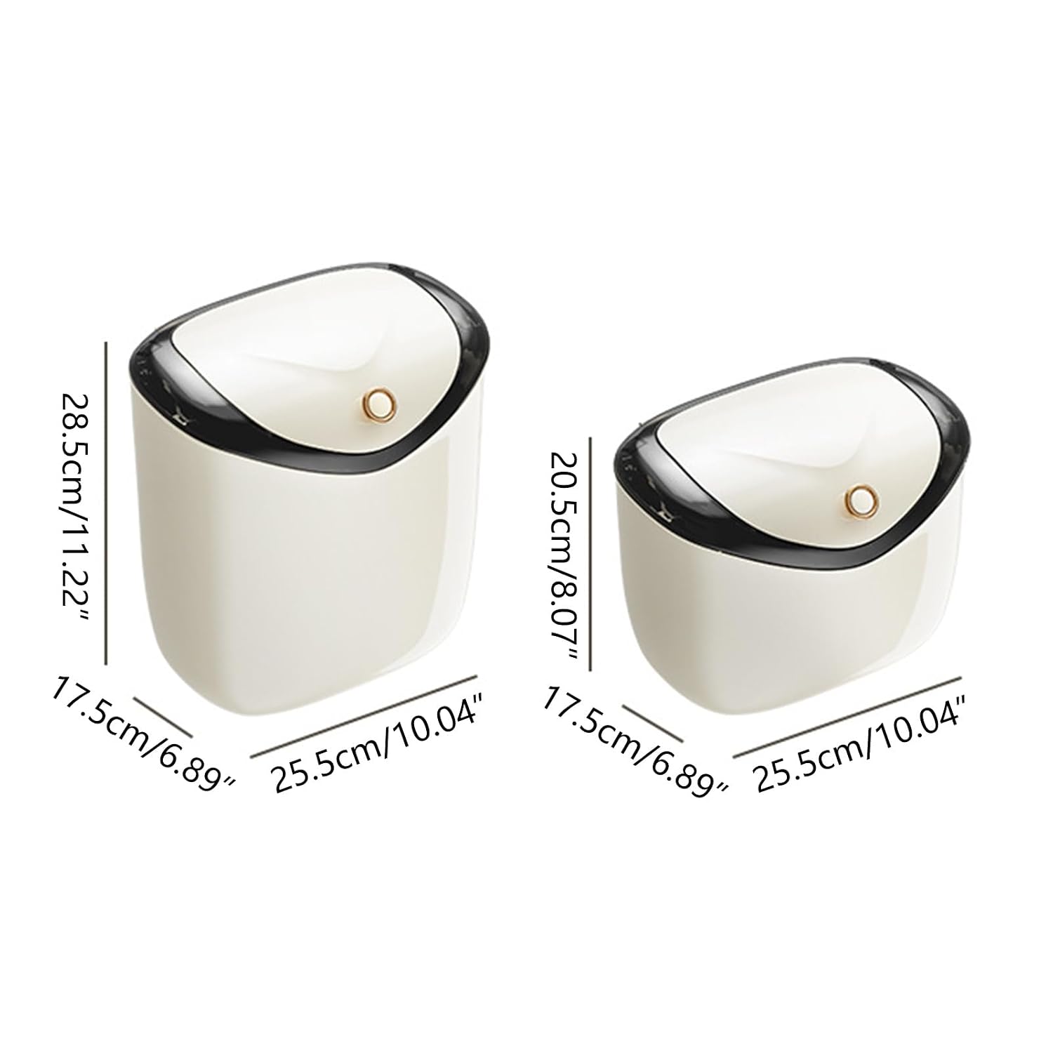 Hanging Trash Can for Kitchen Cabinet Door Garbage Bin Under Sink Wall Mounted Waste Bin Garbage Container for Bedroom Camping Trash Can