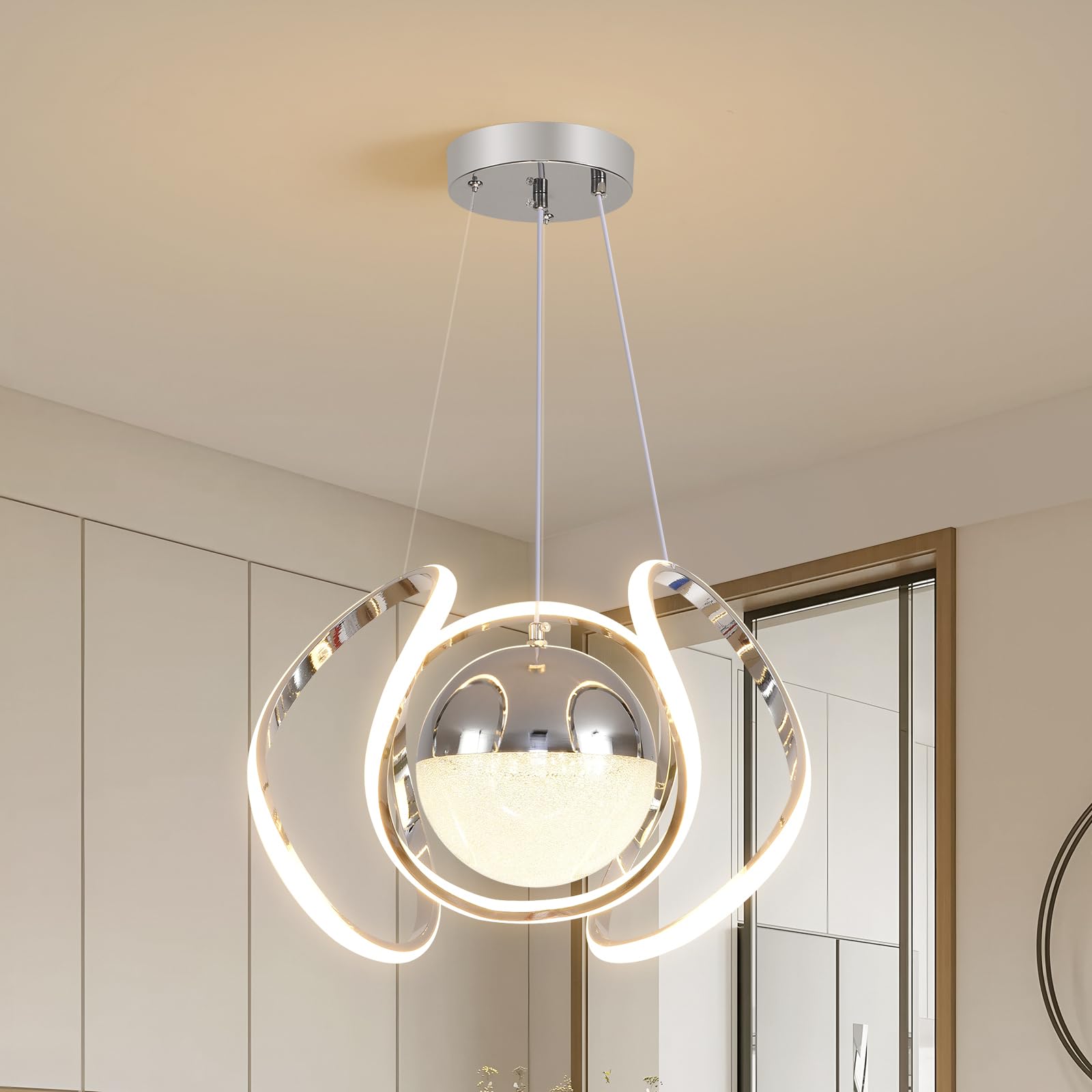 Nordic Luxury Style 3-Color Modern LED Chandelier