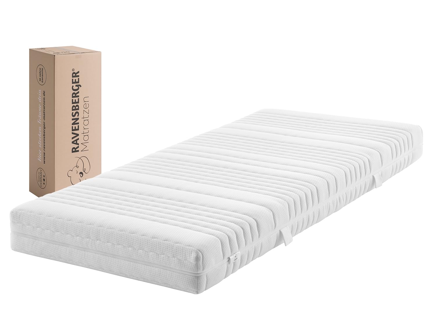 Ravensberger Matratzen Komfort-SAN® Härtegrad H2 (RG 50) 90 x 200 cm mit Baumwollbezug
