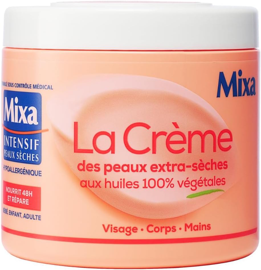 Mixa Intensif – Crème Visage, Corps, Mains – Pour Peaux Extra-Sèches –...
