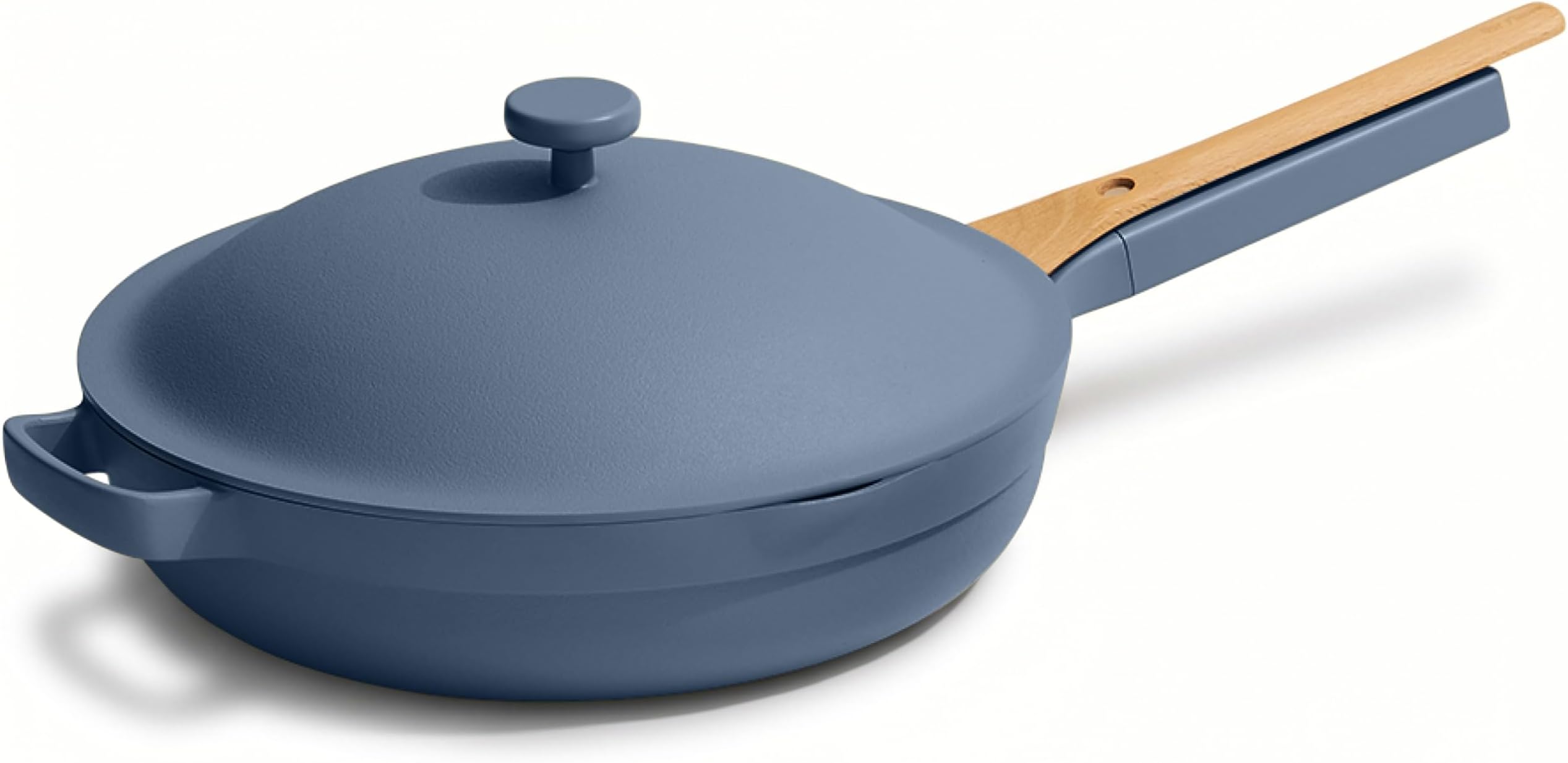Large Always Pan 2.0-32cm (3.8L) Nonstick, Toxin-Free Ceramic Cookware | Patented 10-in-1 Aluminum Frying & Sauté Pan | Safe for Oven, Induction & All Cooktops up to 232°C | Blue Salt