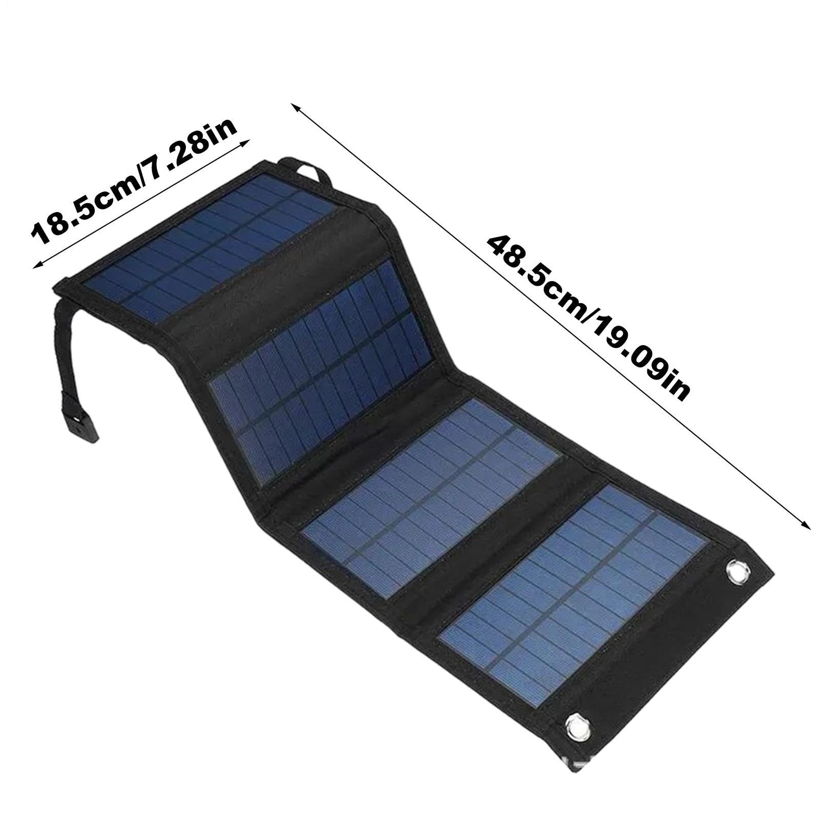 Caricatore solare portatile, pannelli per campeggio, caricatore solare | con uscita USB per telefoni cellulari, tablet, audio, ricarica fotocamera, caricatore ex