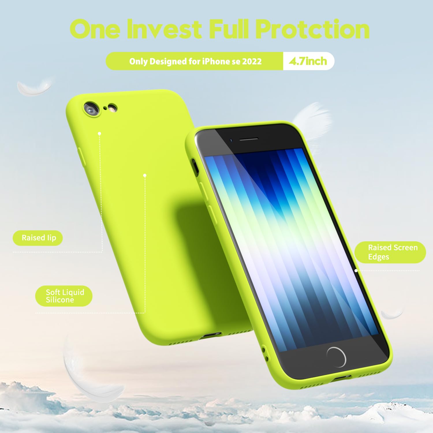 oakxco for iPhone 16 Pro Max Case Liquid Silicone, Soft Rubber Gel Elegant Aesthetic Basic Simple Cover, Cute Thin Slim TPU Matte Solid Color Plain Smooth Case for Women Girl, Light Pink — view 1325