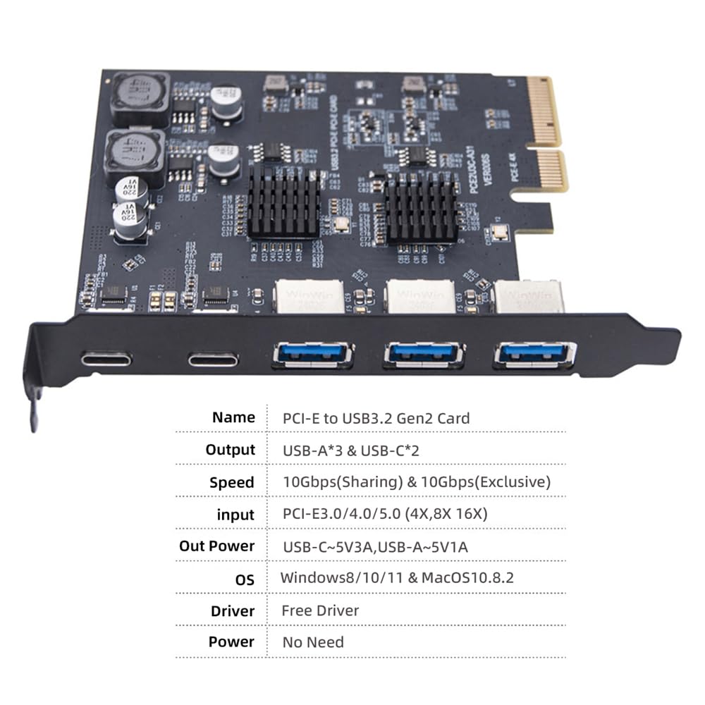 Amazon.com: NFHK Three Type-A USB3.0 Back Panel Socket & Dual USB3