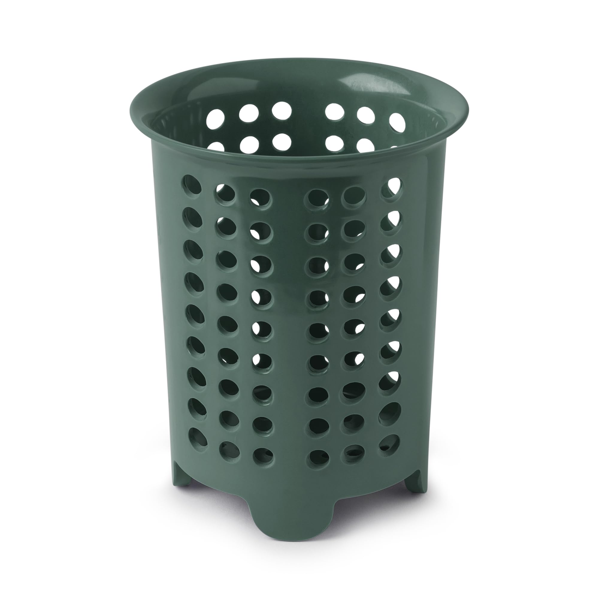 Zeal Melamine Cutlery Drainer/Utensil Pot, Forest Green