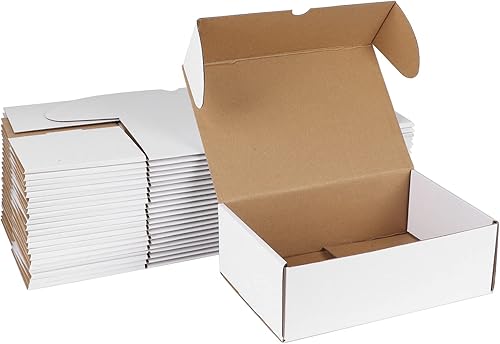 Miniatura 48 de ZBEIVAN Cajas de envío pequeñas negras de 8 x 6 x 4, 20 paquetes de cajas de cartón corrugado para embalaje de regalos de pequeñas empresas con tapas